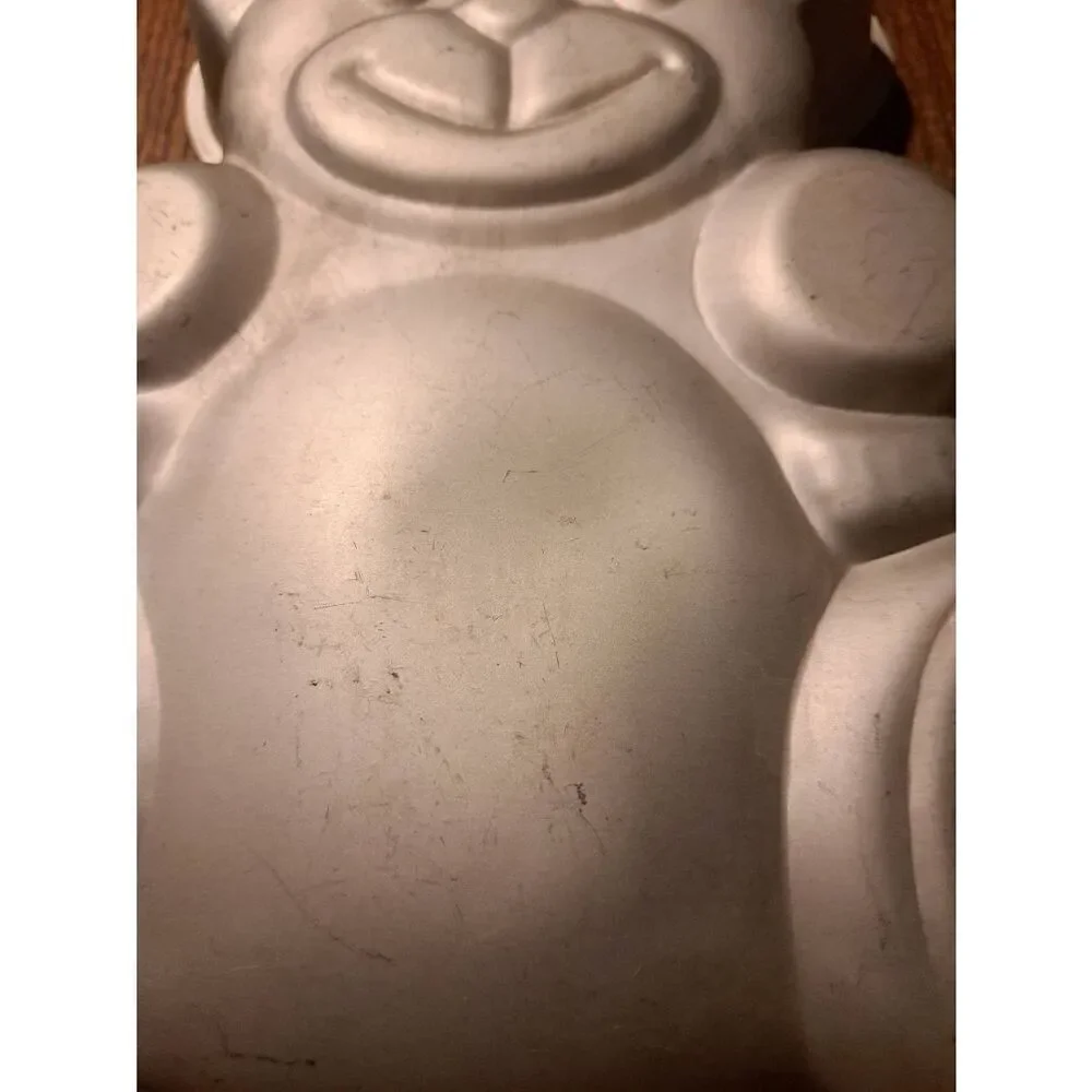 Vintage 1982 Wilton Teddy Bear Cake Pan 502-3754 Full Body Aluminum Mold
